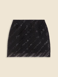 Black / TULLE MINI SKIRT