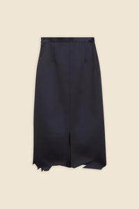 Black / HEM SKIRT