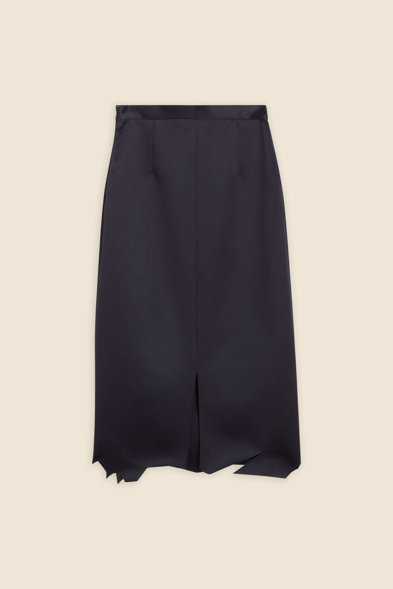 Black / HEM SKIRT