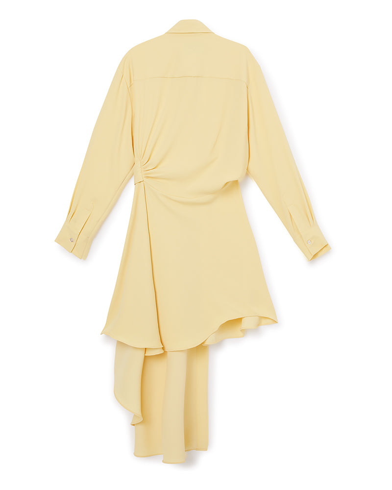 Yellow / WRAP SHIRT DRESS