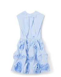 Blue / ROSE APPLIQUE MINI DRESS