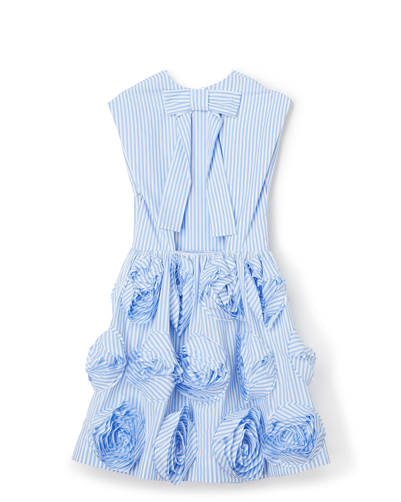Blue / ROSE APPLIQUE MINI DRESS