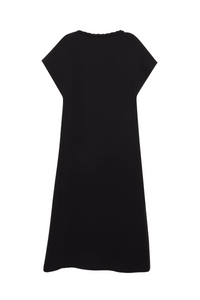 Black / BRAID DETAIL MIDI DRESS