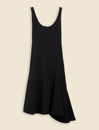 Black / COUTURE CORSET GODET DRESS