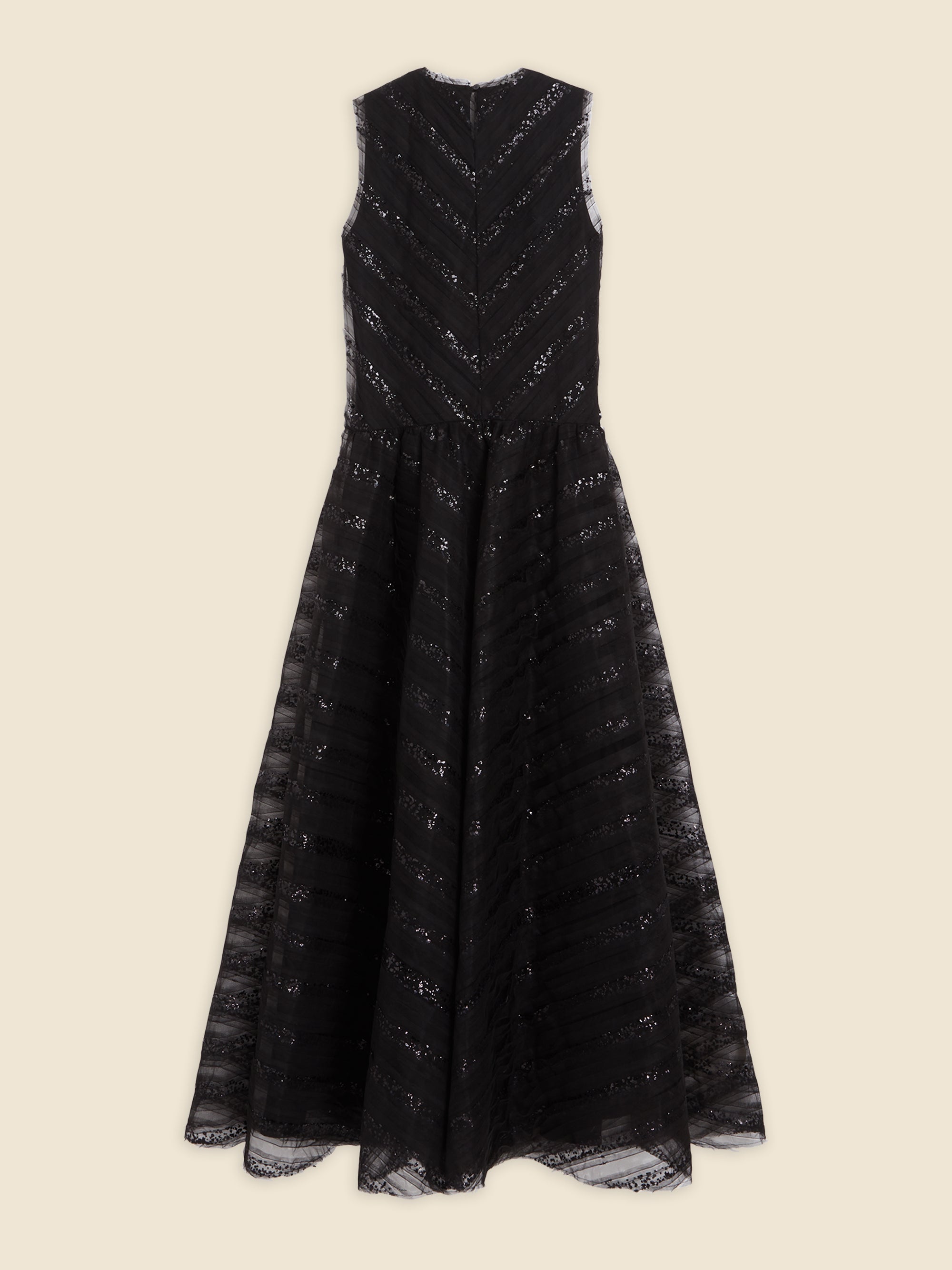 Black / TULLE MAXI DRESS