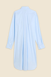 Light Blue / KNOTTED SHIRT DRESS