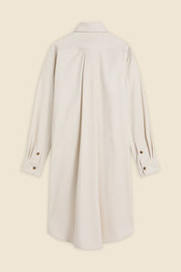 Stone / KNOTTED SHIRT DRESS