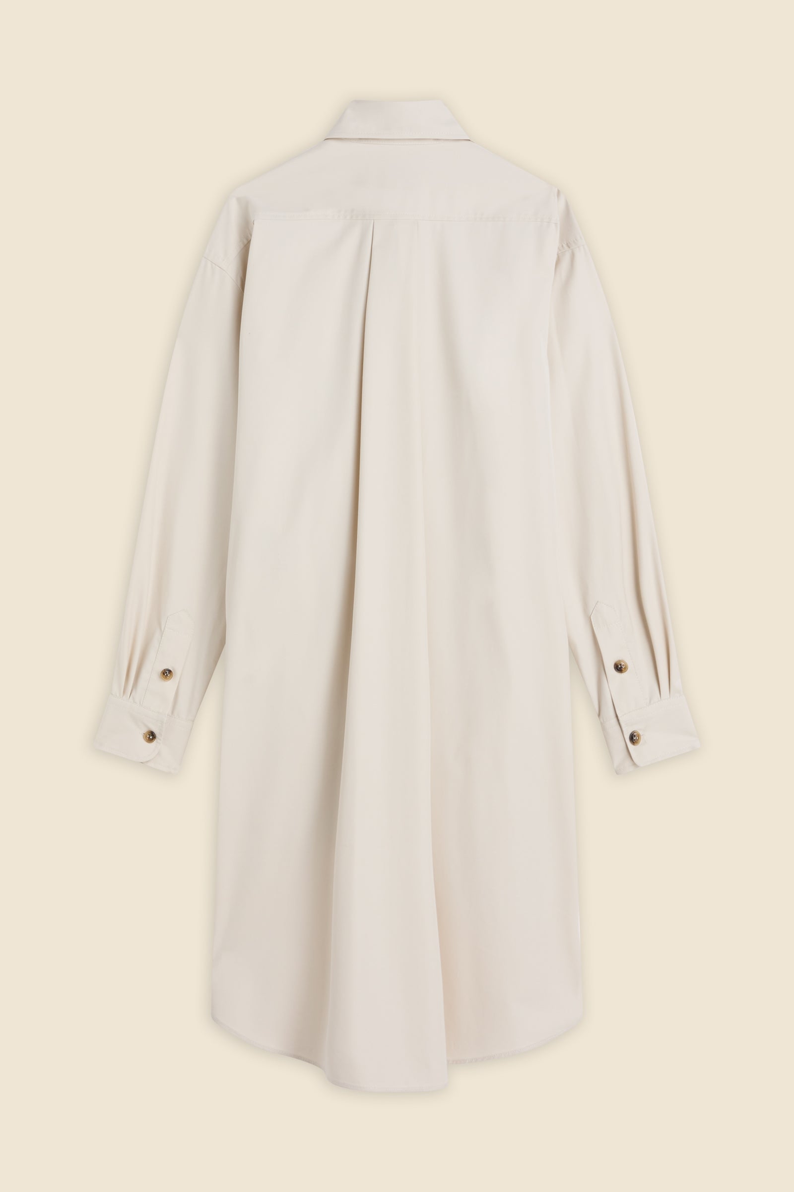 Stone / KNOTTED SHIRT DRESS