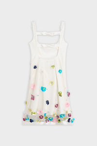 Multi / EMBROIDERED MINI DRESS