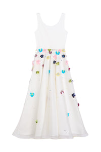 Multi / EMBROIDERED A-LINE GOWN