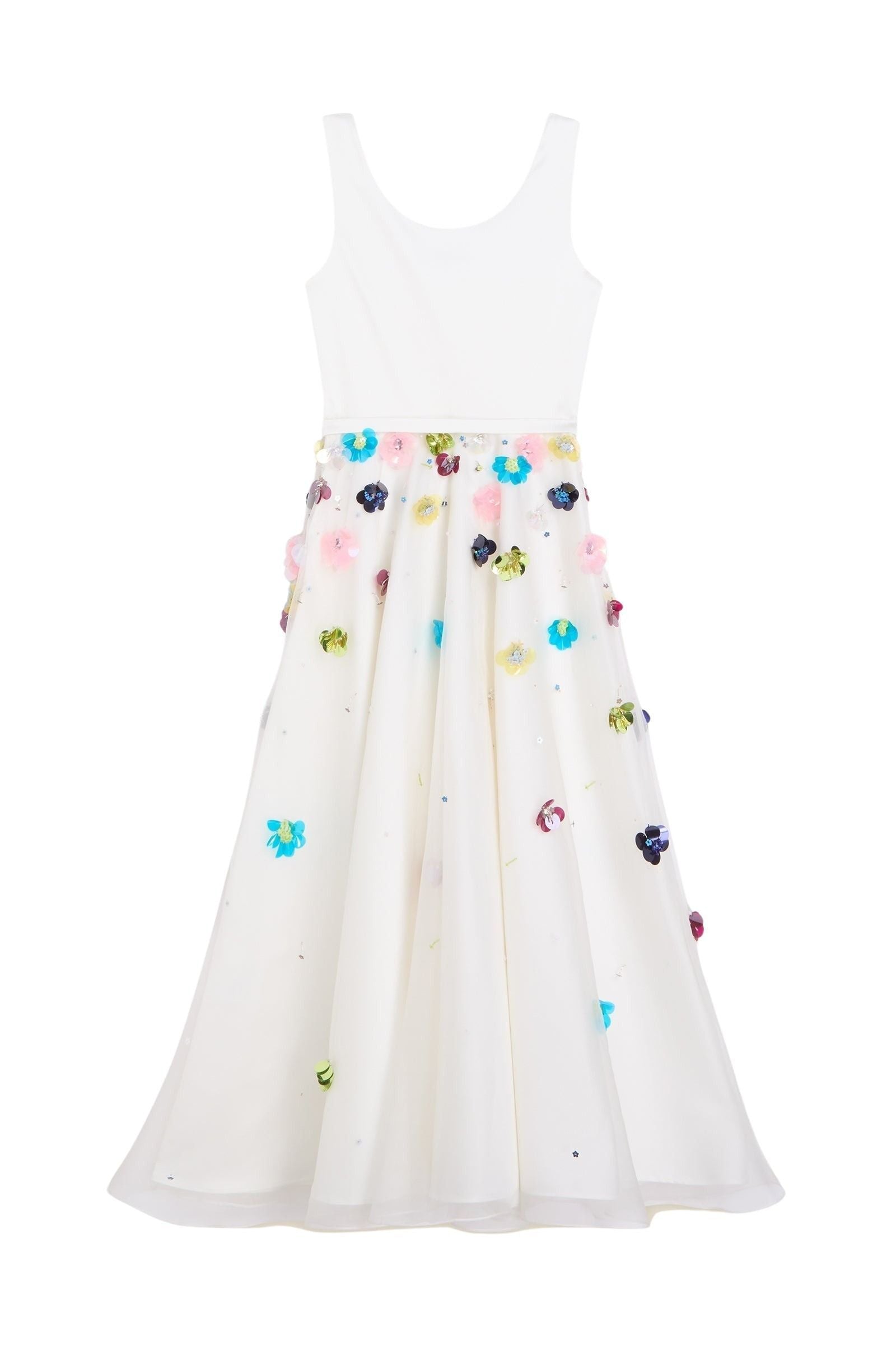 Multi / EMBROIDERED A-LINE GOWN