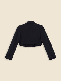 Black / CROPPED BLAZER