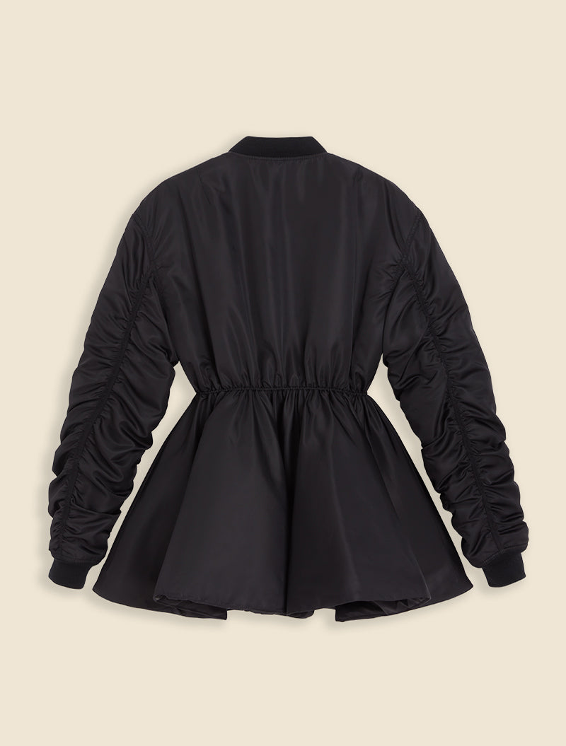 Black / BOMBER DRESS