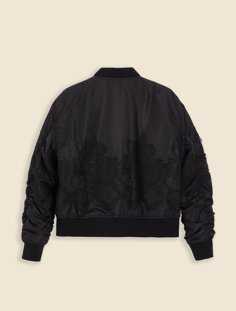Black / LACE BOMBER