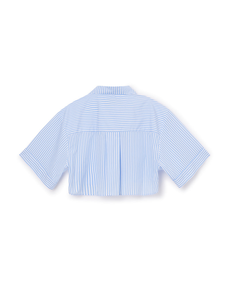 Blue /  CROPPED SHIRT