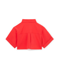Red /  CROPPED SHIRT