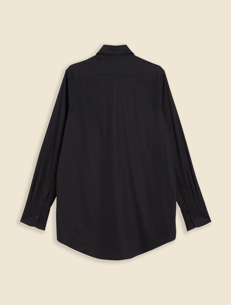 Black / EMBROIDERY PATCH SHIRT