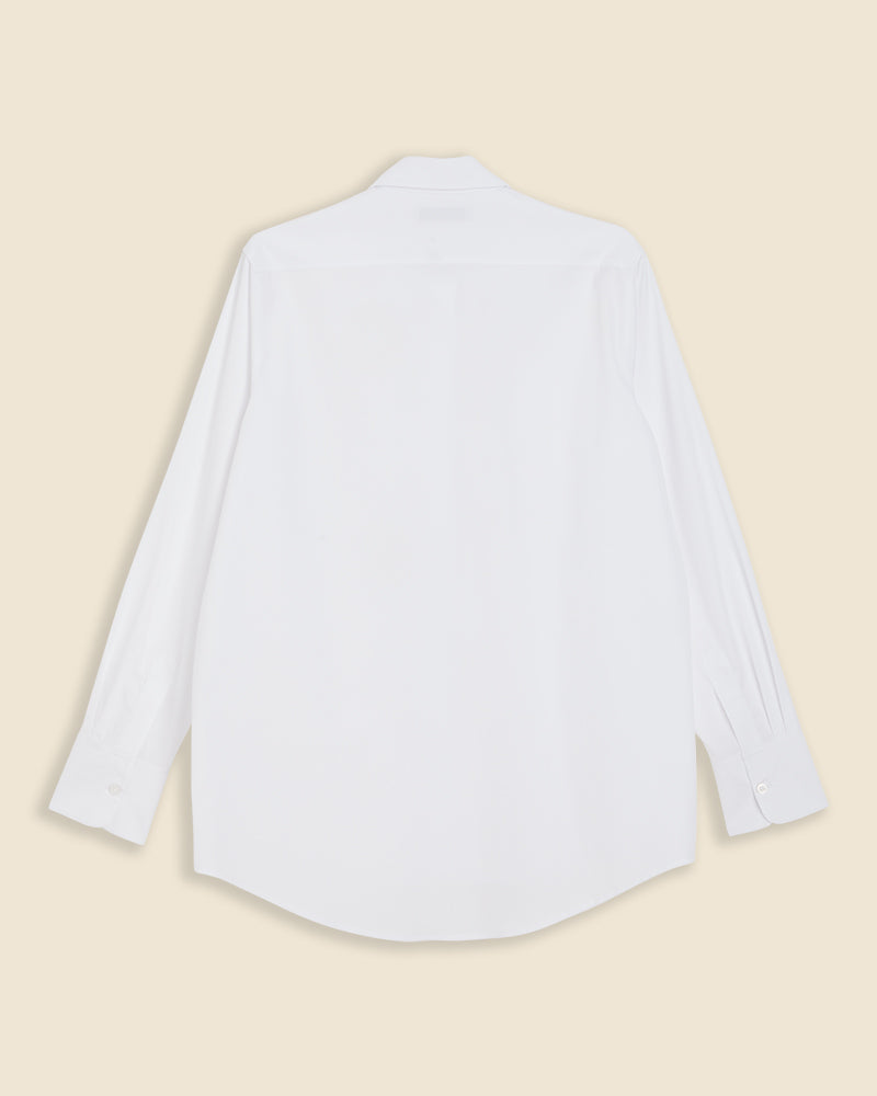 White / EMBROIDERY PATCH SHIRT