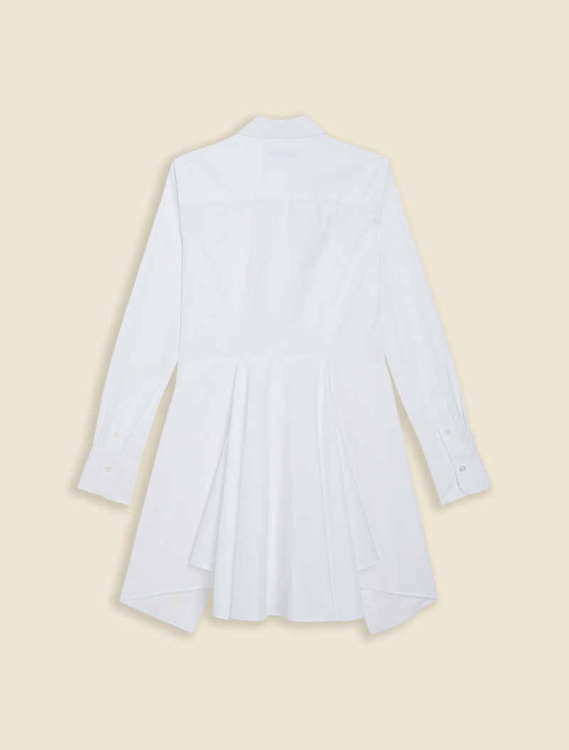 White / GODET SHIRT