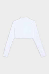 White / PLEATED SHIRT