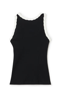 Black / BRAID DETAIL TANK TOP