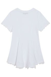 White / GODET T-SHIRT