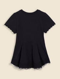 Black / GODET T-SHIRT