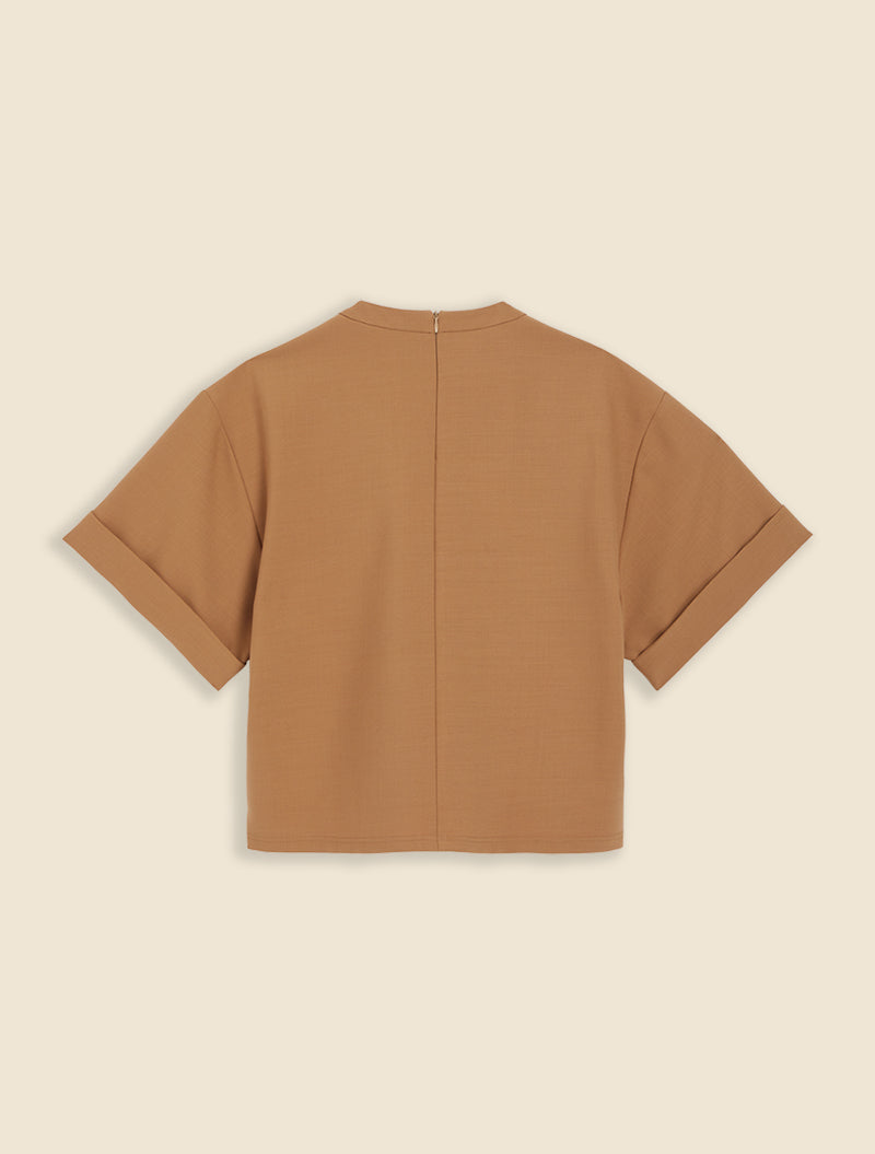 Brown / SUITING BOXY T-SHIRT