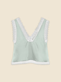 Blue / LACE CAMISOLE TOP