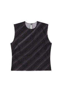 Black / TULLE TANK TOP