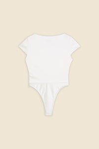 White / PLEATED BODY