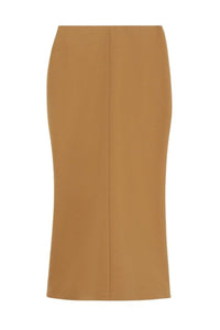 Brown / MIDI PENCIL SKIRT