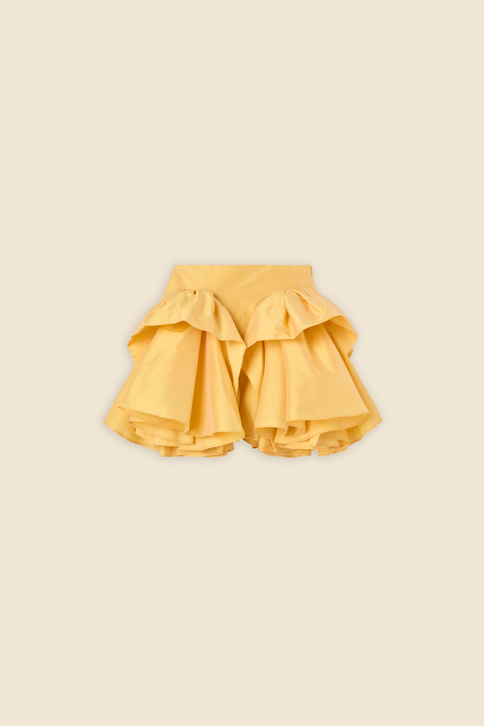Yellow / TUCK UP MIDI SKIRT
