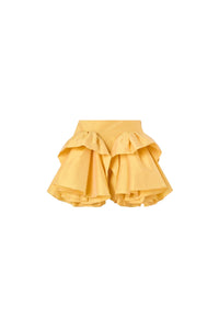 Yellow / TUCK UP MIDI SKIRT