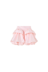 Peach / TUCK UP MIDI SKIRT