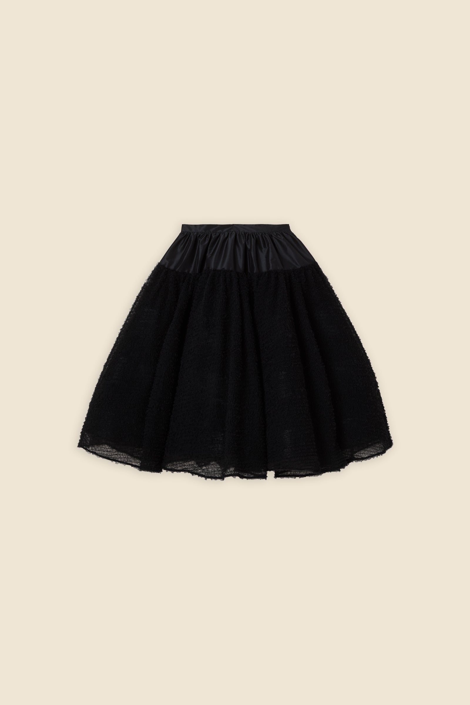 Black / DEGRADE MIDI SKIRT
