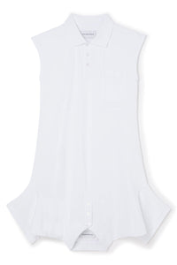 White / POLO SHIRT DRESS