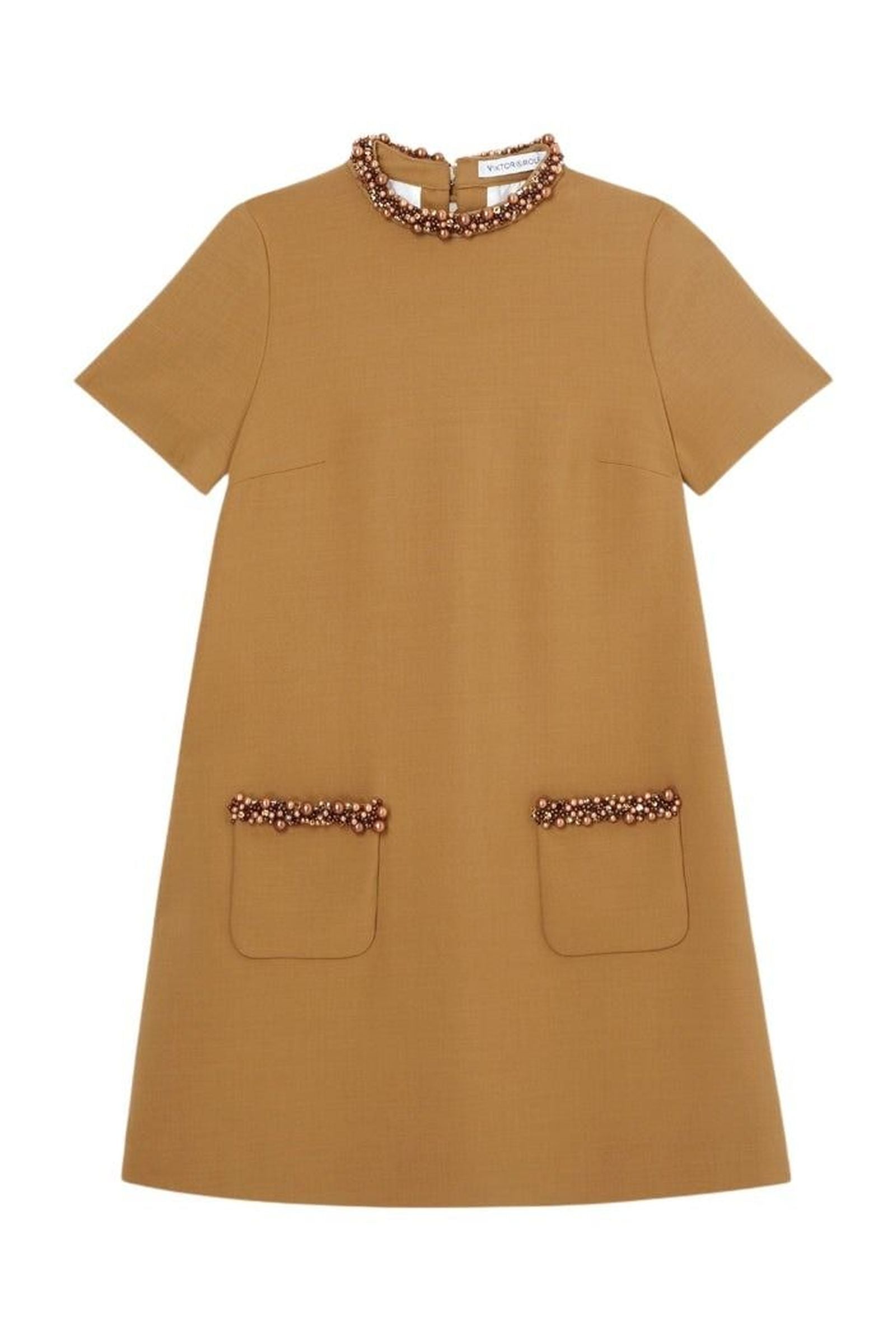 Brown / PEARL MINI DRESS