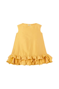 Yellow / TUCK UP MINI DRESS