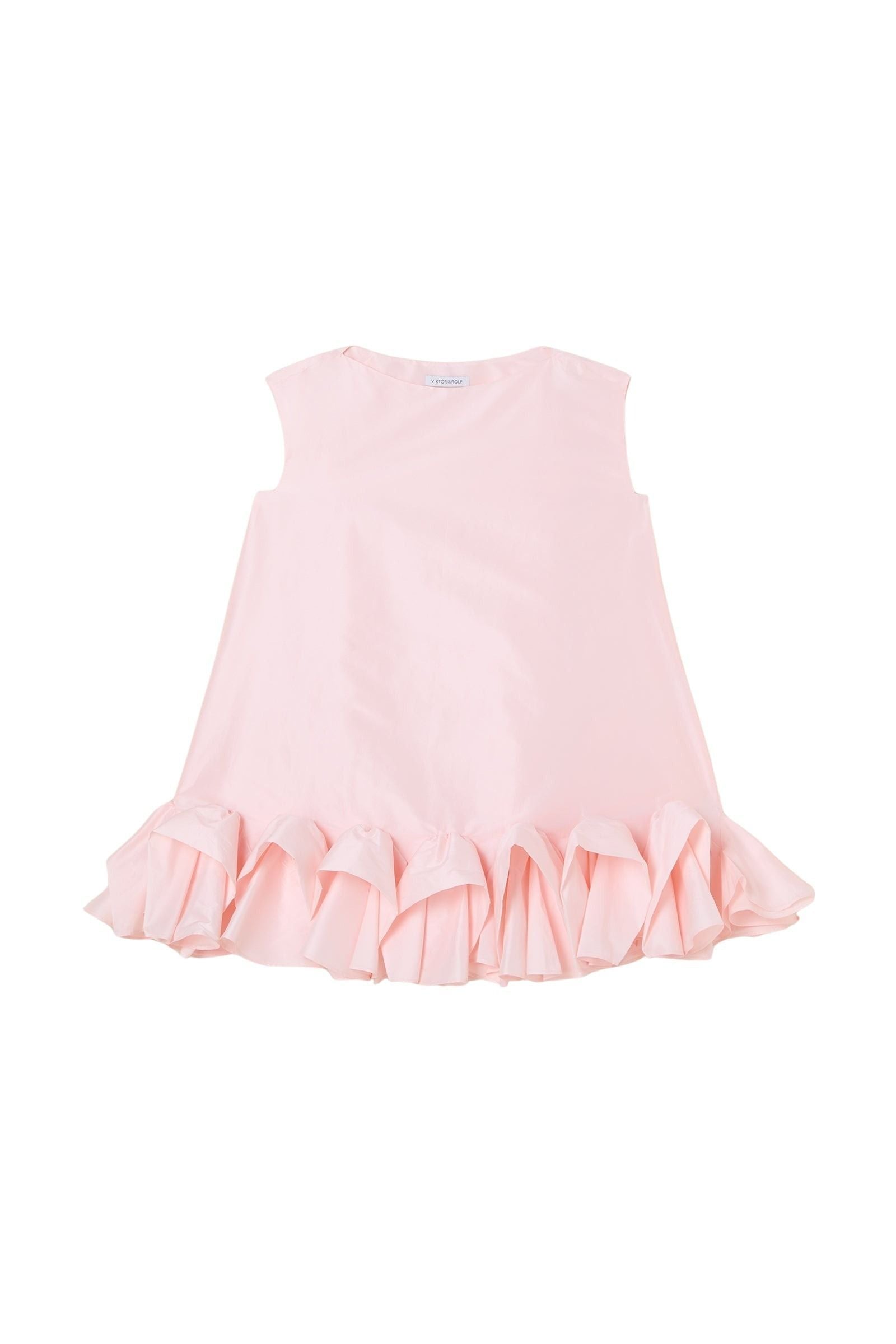 Peach / TUCK UP MINI DRESS