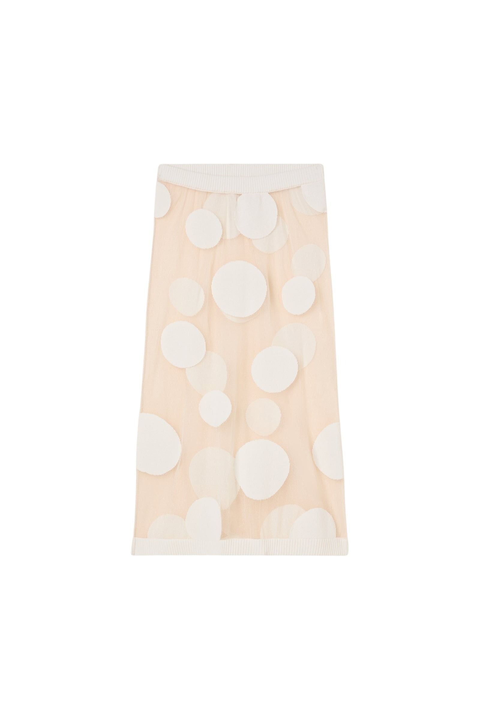 Cream / POLKADOT SKIRT