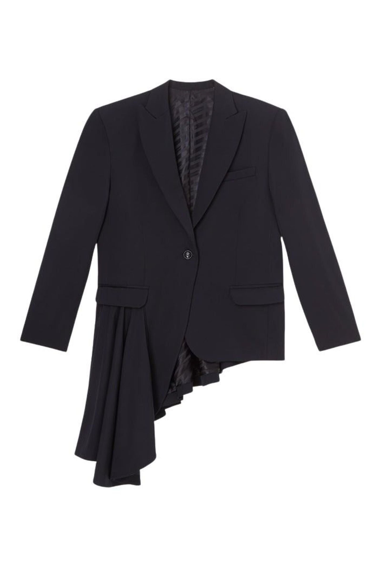 Black / ASYMMETRIC BLAZER