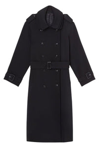Black / MULTI LAYER TRENCHCOAT