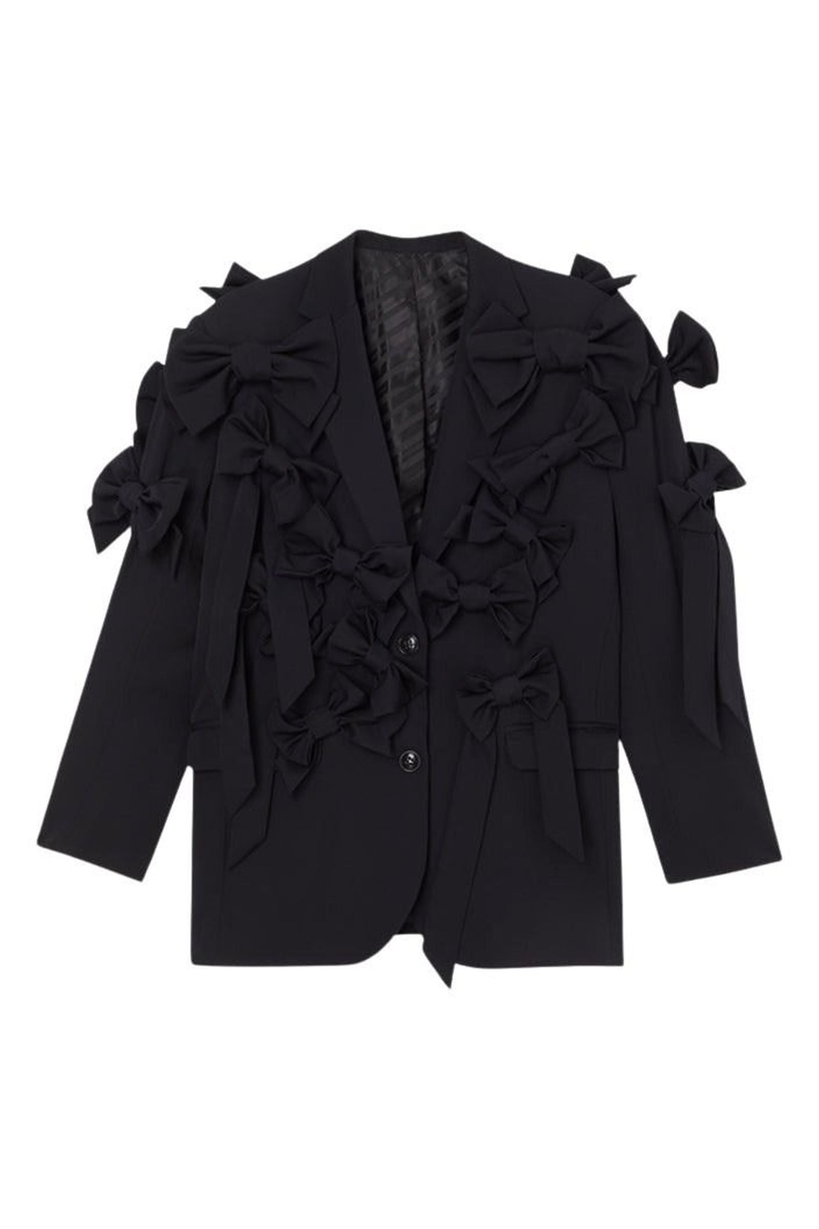 Black / BOW BOUQUET BLAZER