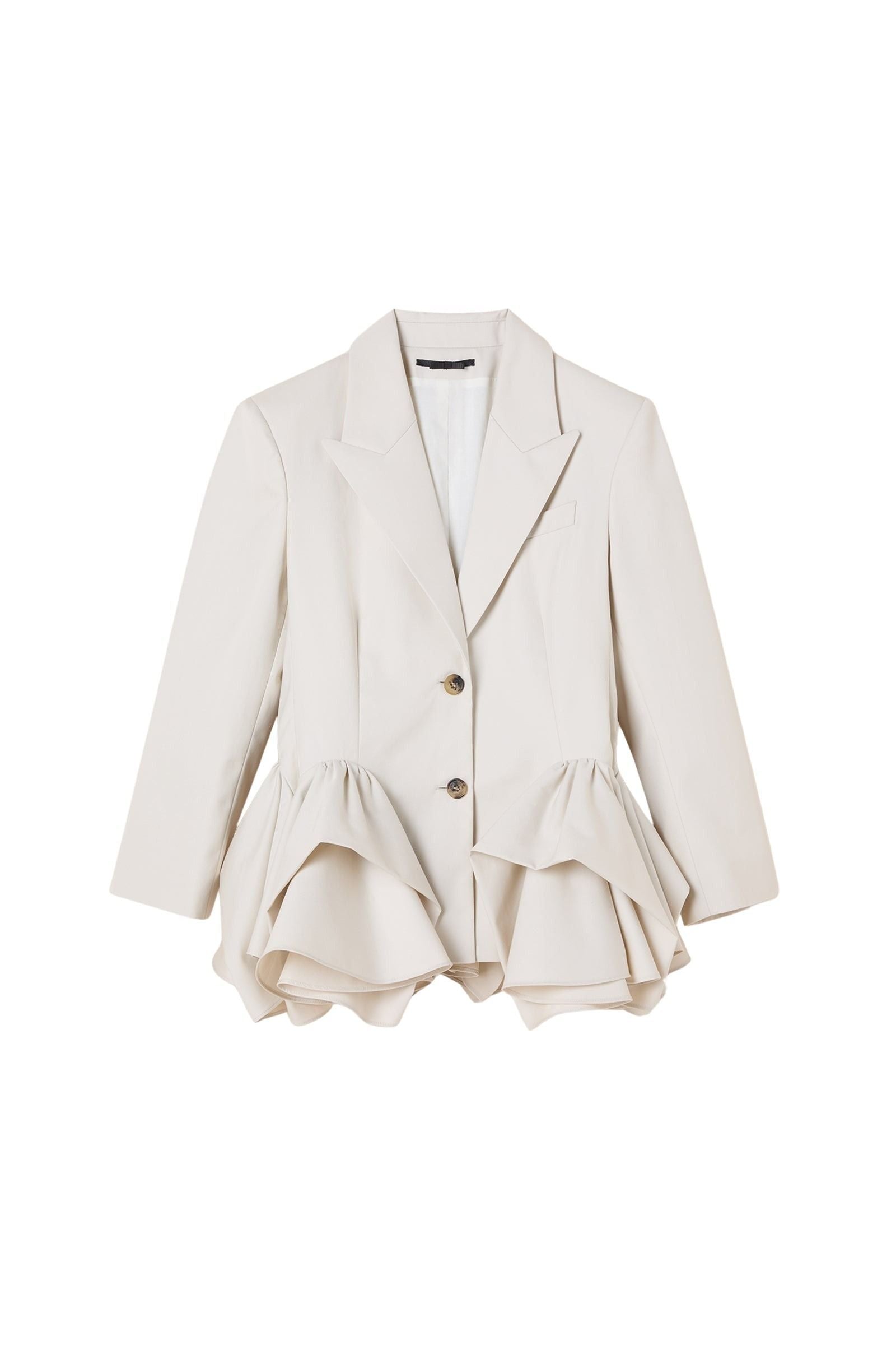 Stone / TUCK UP BLAZER