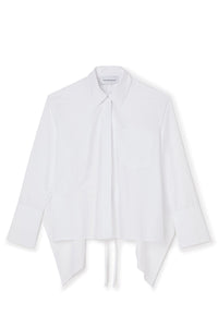 White / VOLANT BACK SHIRT