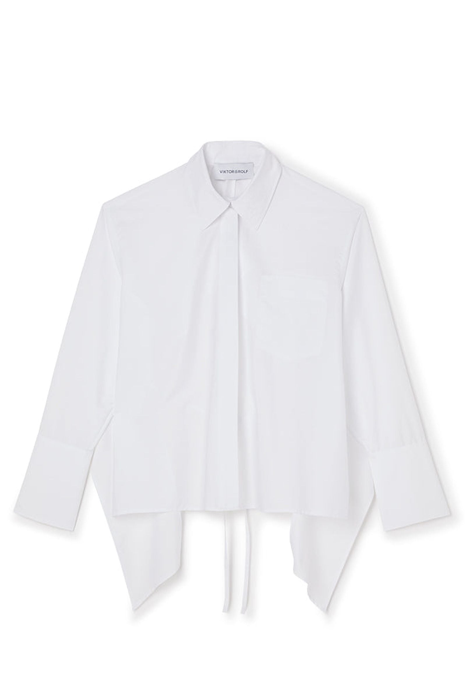White / VOLANT BACK SHIRT