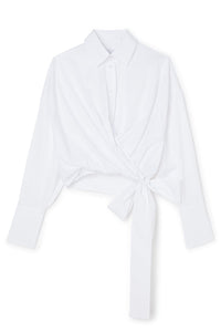 White / WRAP SHIRT