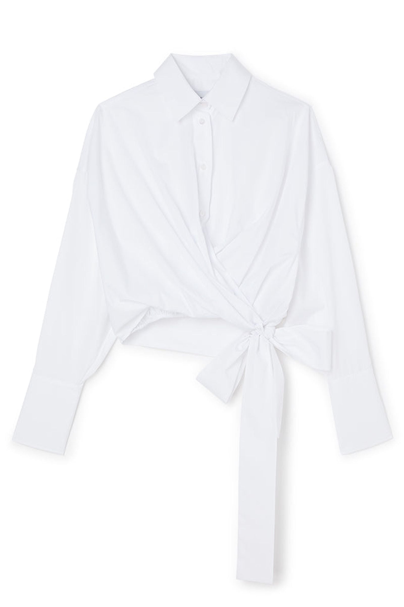 White / WRAP SHIRT