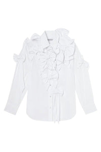 White / BOW BOUQUET SHIRT